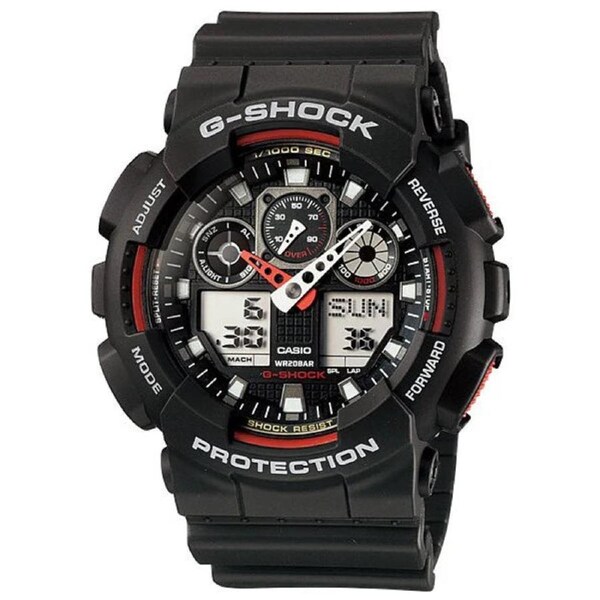 G-Shock Digital & Analogue Watch GA100-1A4 / GA-100-1A4