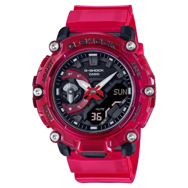 G-Shock Digital & Analogue Watch Carbon Core Guard Sound Wave Series GA2200SKL-4A / GA-2200SKL-4A