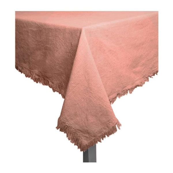J.Elliot Avani 150x250cm Cotton Table Cloth Protector Party Desk Cover Clay Pink