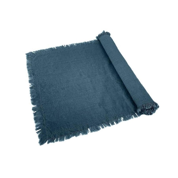 J.Elliot Avani 40x180cm Cotton Table Runner Dining Decor Table Cloth Steel Blue