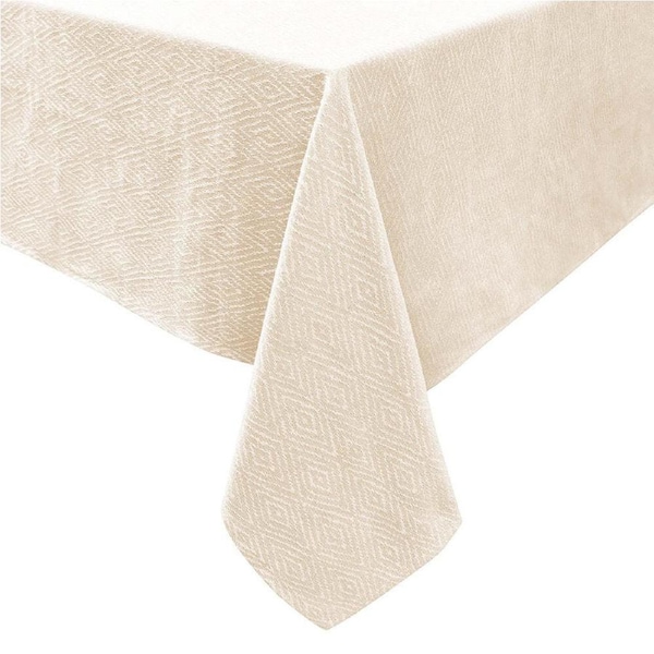 J.Elliot Charlotte 150x250cm Cotton Tablecloth Rectangle Table Cover Cream/White