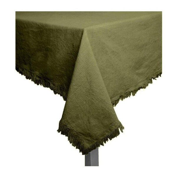 J.Elliot Avani 150x250cm Cotton Table Cloth Protector Party Desk Cover Olive