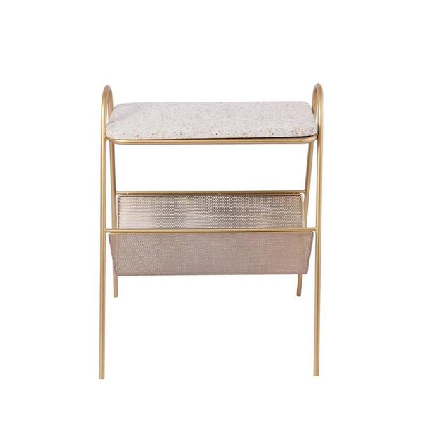 J.Elliot Corbyn 61x45cm Magazine Rack/Holder Home Furniture Bookshelf Stand Gold