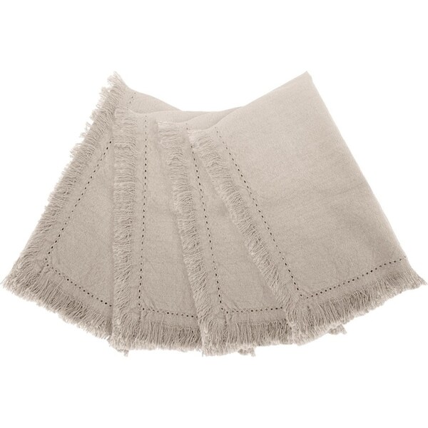 4pc J.Elliot Avani 40x40cm Cotton Napkins Dining Table Cloth Tableware Sandstone