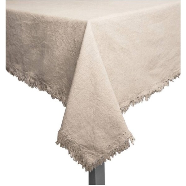 J.Elliot Avani 150x250cm Cotton Table Cloth Protector Party Desk Cover Sandstone