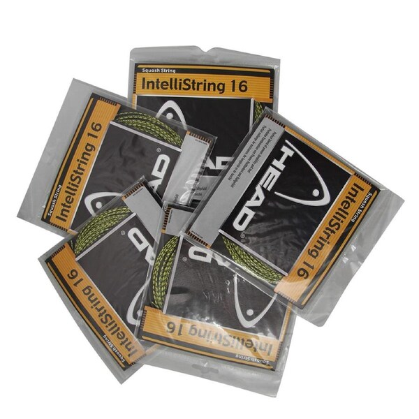 HEAD Squash String - IntelliString 16 - Perfect Blend of Power - 5 Sets