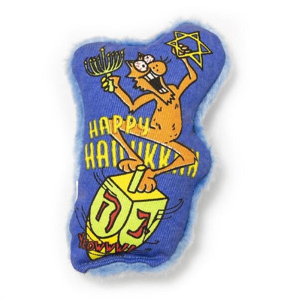 Yeowww Hanukkah Holiday Dreidel Krinkle Catnip Cat Toy 100% Organic Catnip