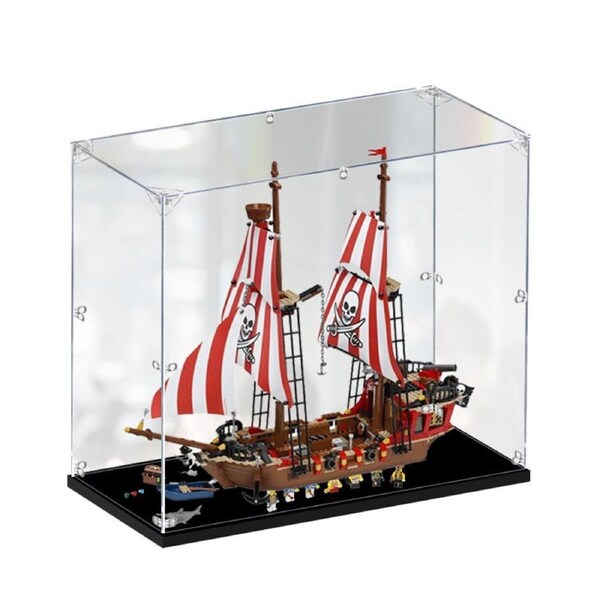 Acrylic Display Case for LEGO 70413 Pirates the Brick Bounty Figure Storage Box Dust Proof Glue Free