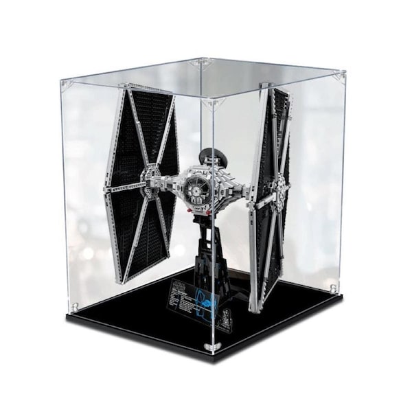 Acrylic Display Case for LEGO 75095 Star Wars UCS TIE FIGHTER Figure Storage Box Dust Proof Glue Free