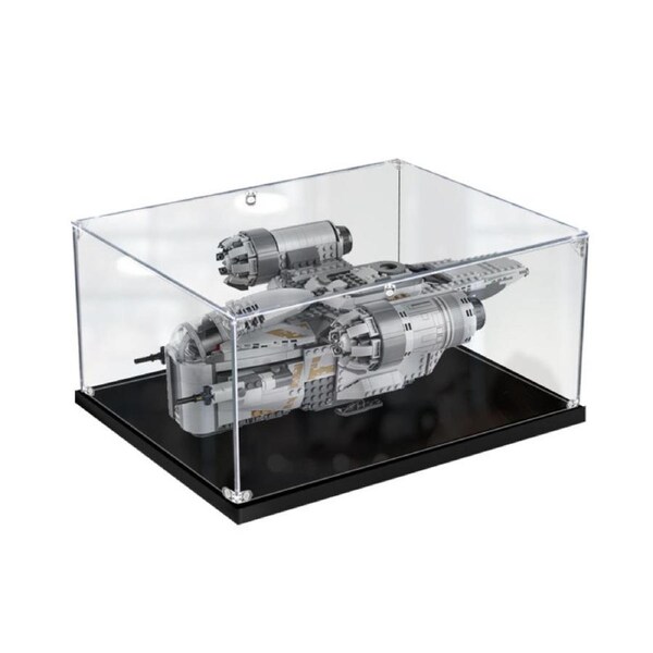 Acrylic Display Case for LEGO 75292 STAR WARS The Razor Crest Mandalorian Figure Storage Box Dust Proof Glue Free