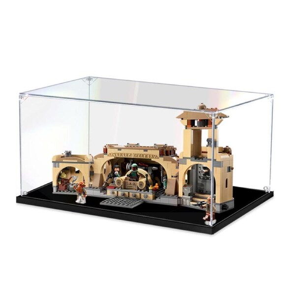 Acrylic Display Case for LEGO 75326 Star Wars Boba Fett's Throne Room Figure Storage Box Dust Proof Glue Free