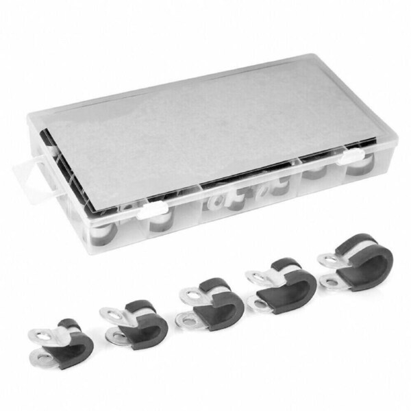 Cable Clamp Clip Rubber Line Holder Set - 42x