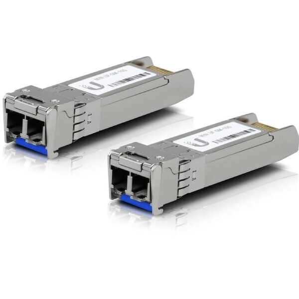 Ubiquiti UFiber SFP+ Single-Mode Fiber Module 10 Gbps 10km Distance (2 Pack) [UACC-OM-SM-10G-D-2]
