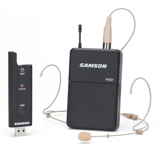 Samson XPD2 Headset Microphone/Lavalier USB Digital Wireless System Lapel Mic BK