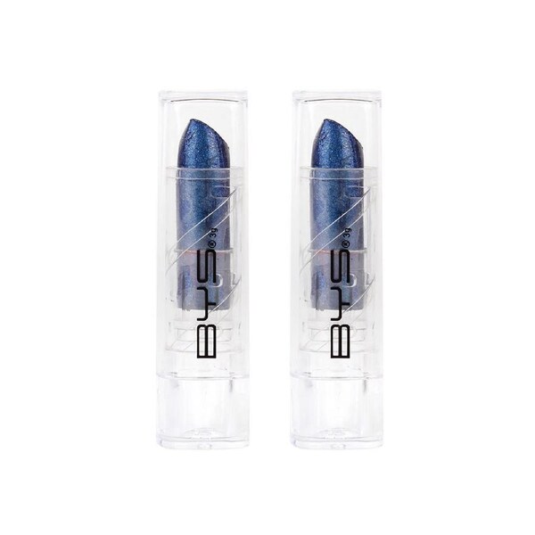 2x BYS 3g Metallic Lipstick Clown Silky Lip Colour Beauty Women Makeup Cosmetics