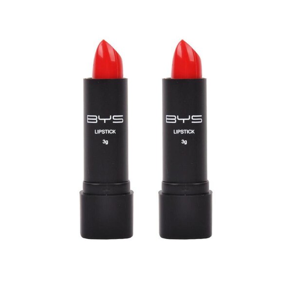 2x BYS Lipstick Lip Colour Cream/Silky Cosmetic Beauty Makeup Read My Lips 3g