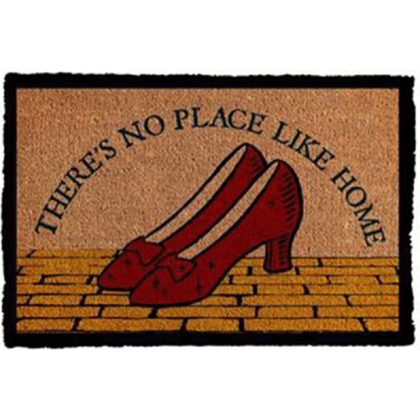 The Wizard Of Oz 60x40cm No Place Like Home Door Mat Entrance Rug/Doormat Brown
