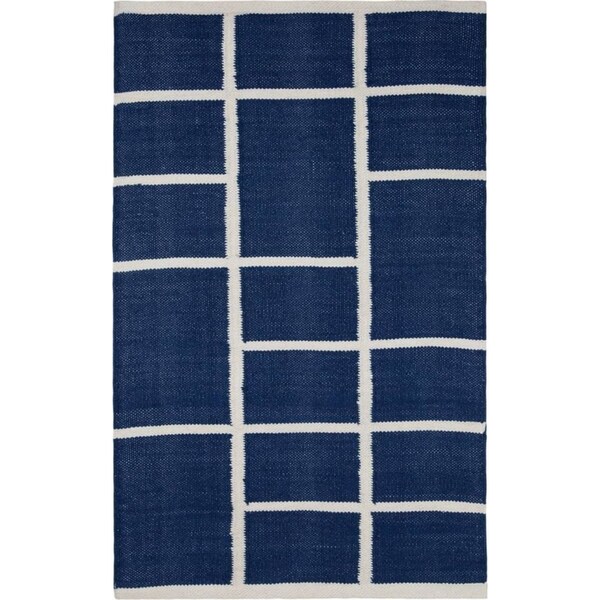 J. Elliot Nadia 60x90cm Cotton Rug Living Room/Bedroom Floor Mat Carpet Navy