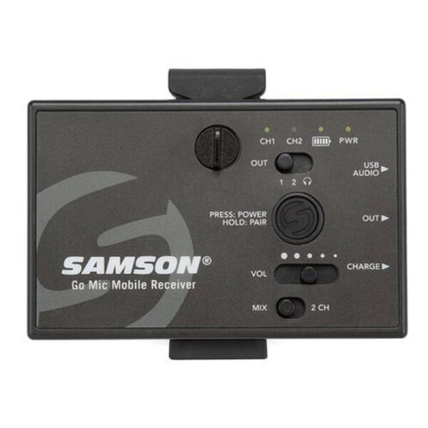 Samson GOMOBILE Digital UHF Wireless Receiver Unit for Mobile/Smartphones Black