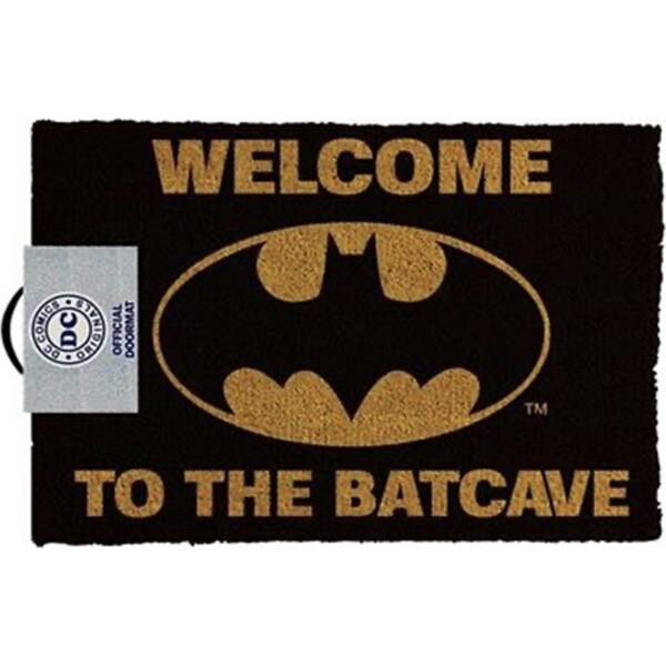 DC Comics Batman Welcome To The Batcave Entrance Doormat Rectangle Rug 40 x 60cm