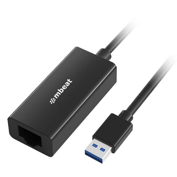 mbeat mbeat USB 3.0 Gigabit Etherent Adapter Black Fast and Secure RJ45 [MB-U3GL-1K]
