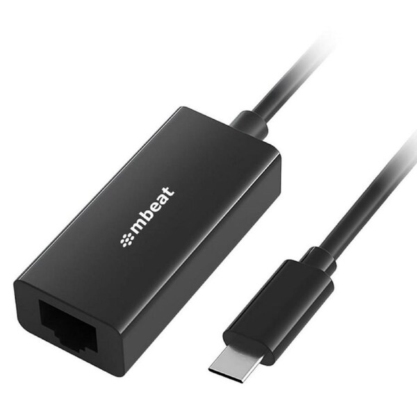 mbeat USB-C Gigabit Ethernet Adapter Black Plug-and-play, Compact, Lightweight [MB-CGL-1K]