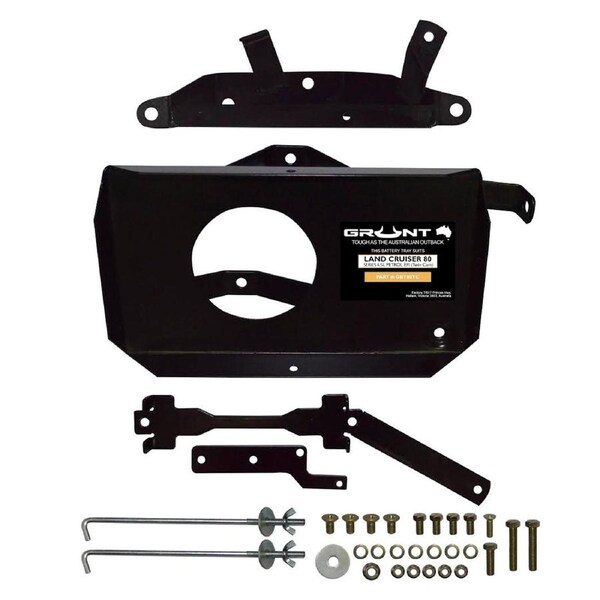 Grunt 4x4 Dual battery tray for Toyota Landcruiser 80 Series 4.5 petrol 6cyl