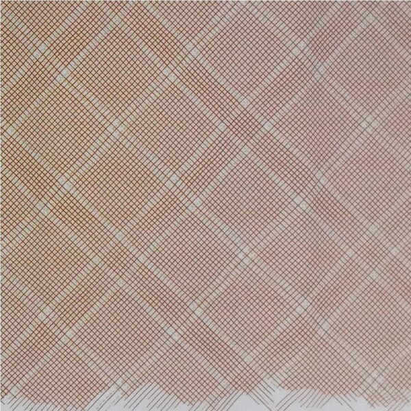 Quilting Patchwork Cotton Sewing Fabric Fawn Lattice 1 Meter