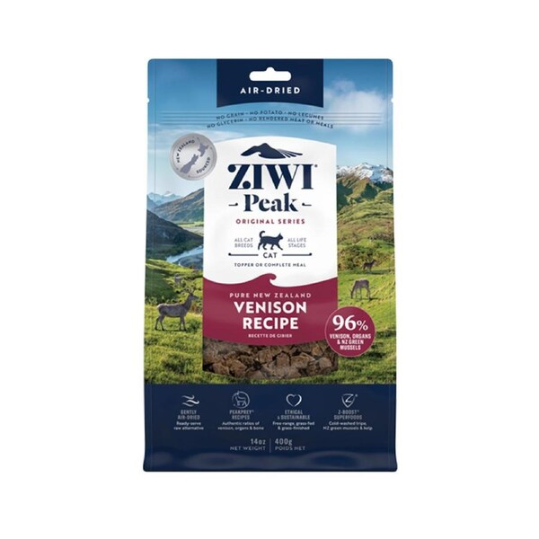 Air Dried 400 gram Venison Ziwi Peak Cat Food