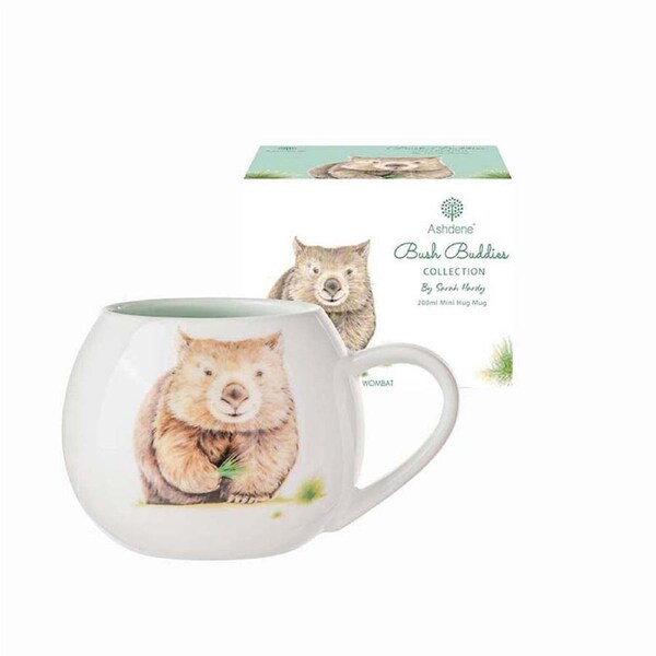 Ashdene Bush Buddies Wombat Mini Hug Mug 9.5X7.5X7cm