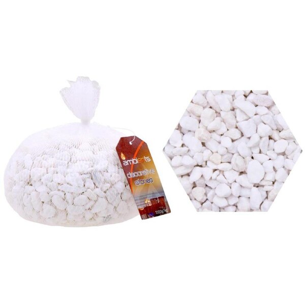 18KG Small White Gravel Pebble Stone Rock Landscaping Garden Fish Tank Substrate