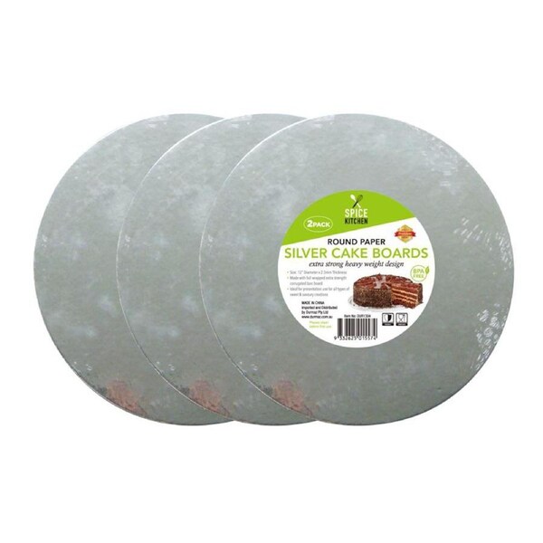 10x Round Cake Boards 30cm Silver Baking Box Base Decoration Wedding Birthday