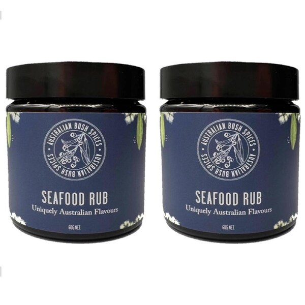 2x Australian Bush Spices Blue Seafood Blend/Rub 60g Food Cooking/Seasoning