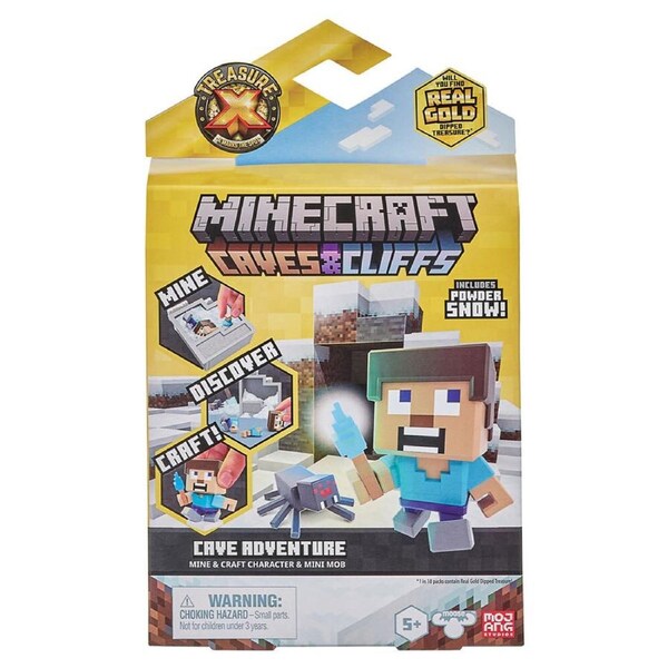 Minecraft Treasure X Minecraft Caves & Cliffs Cave Adventure Pack Kids Toy 5y+