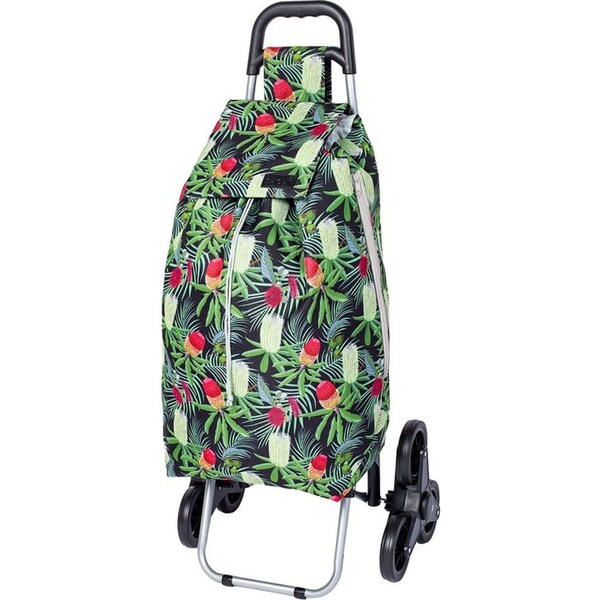 Sachi Summit Stair Climber 45L Shopping Trolley Grocery Bag w/ Wheels Banksia