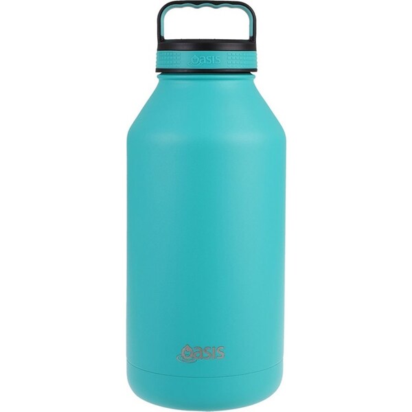 Oasis 1.9L Double Wall Insulated Titan Drink Bottle Stainless Steel Turquoise
