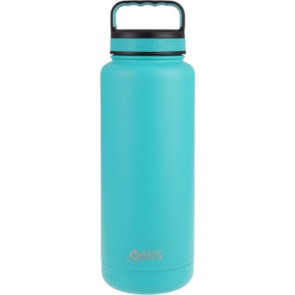 Oasis 1.2L Double Wall Insulated Titan Drink Bottle Stainless Steel Turquoise