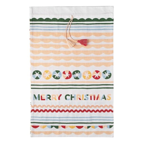 Ecology Spirit Santa Sack 50x80cm Cotton Kids/Children Christmas Gifts/Presents