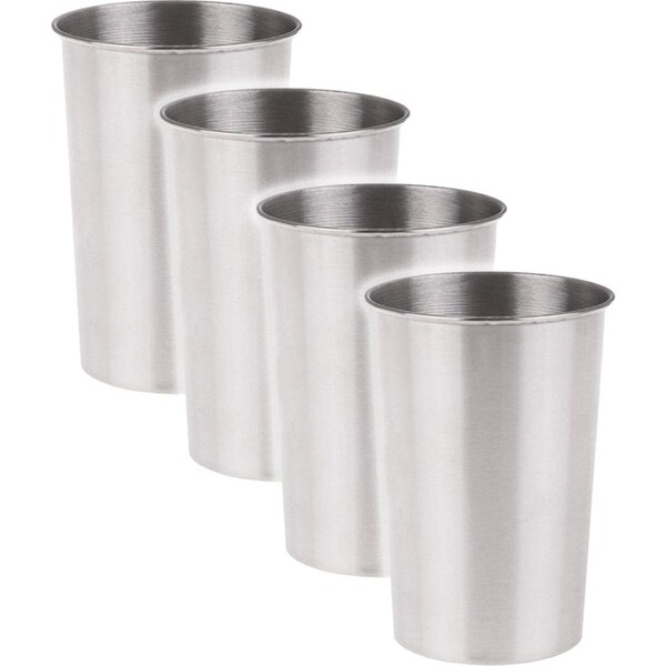 4x Appetito 500ml Stainless Steel Tumbler/Drinking Coffee/Tea Water Drink Cup