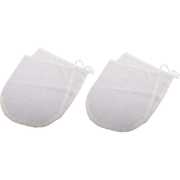 4x Appetito Reusable Cotton Kitchen Straining/Filter Bag f/ Soy/Almond/Nut Milk