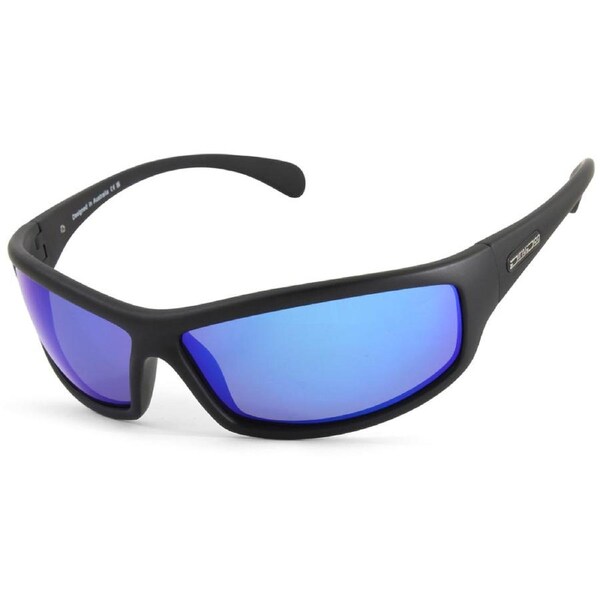 Dirty Dog Swivel Satin Black/Grey-Blue Mirror Polarised Men's Sunglasses