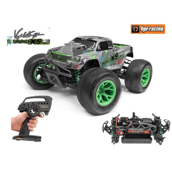 HPI SAVAGE XS FLUX VAUGH Gittin 1/12 4WD ELECTRIC RC RACING MONSTER TRUCK 115967