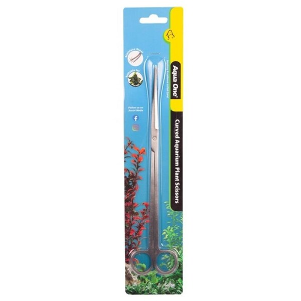 Curved Aquarium Plant Scissors for Terrariums, Vivariums & Aquascaping by Aqua One