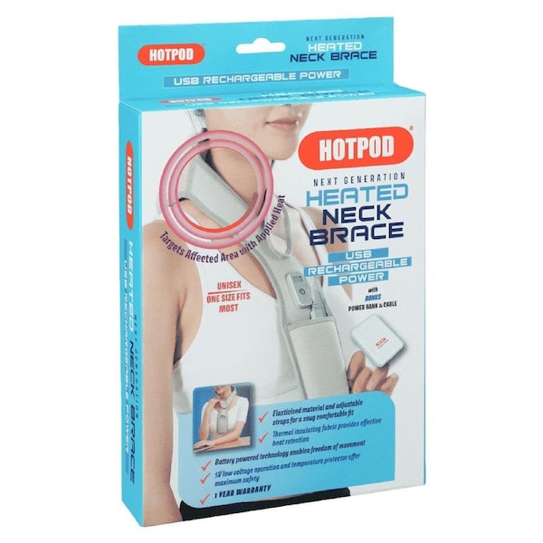 HotPod Heated Neck Brace with Rechargeable Power