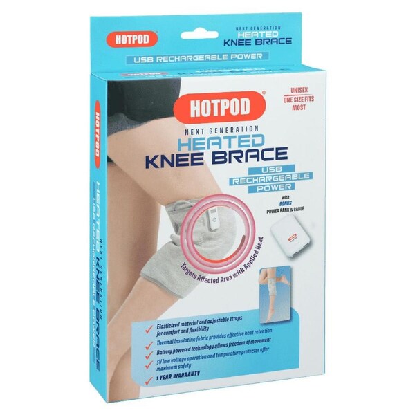 HotPod Heated Knee Brace with Rechargeable Power