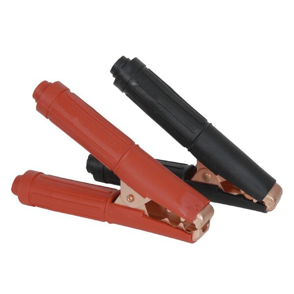 400 Amp Red and Black Crocodile Alligator Clip Pair
