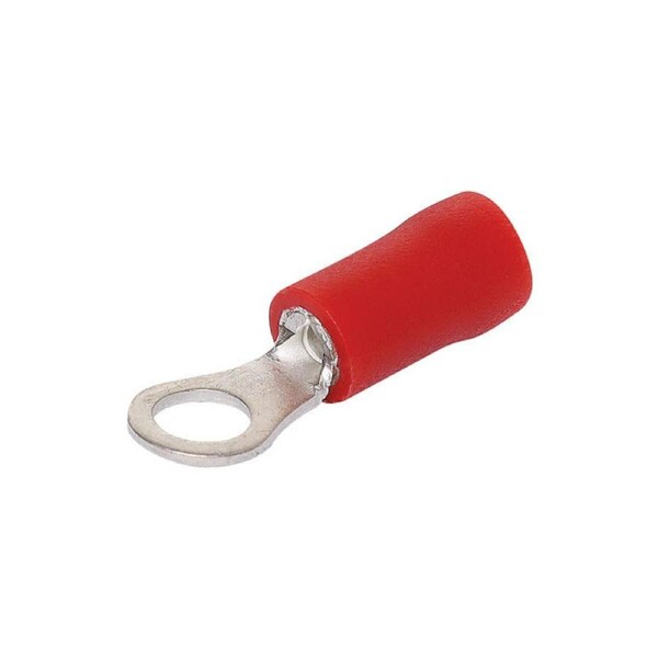 Red 4mm Ring Crimp Pk 100