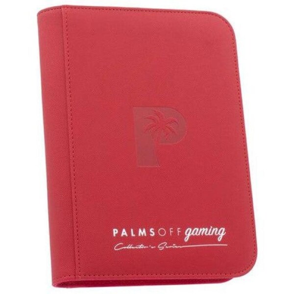 Palms Off Gaming - 4 Pocket Collectors Series Trading Card Binder (Red)