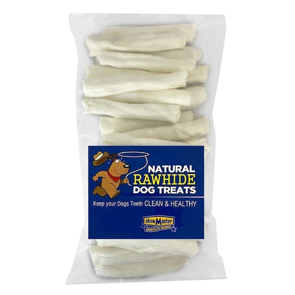30pc Natural Rawhide Dog/Pet Dental Treat/Reward/chews Small Plain Retriever
