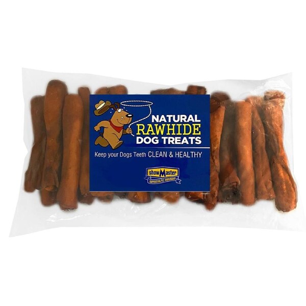 30pc Natural Rawhide Dog/Pet Treats/Chews/Reward Small Beef Retrievers